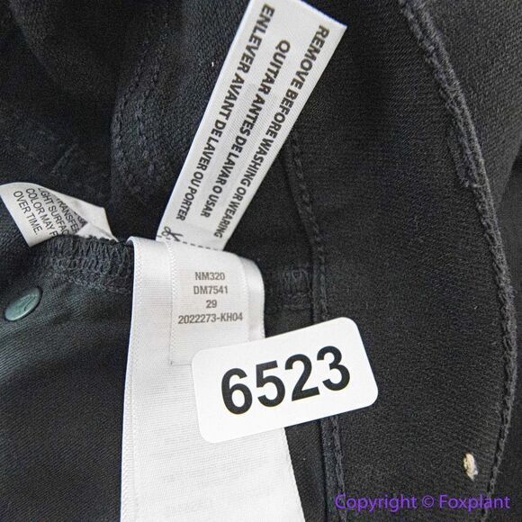 NEW Madewell‎ Kick Out Crop Jeans in Black Rinse Wash, 29 - Picture 13 of 14